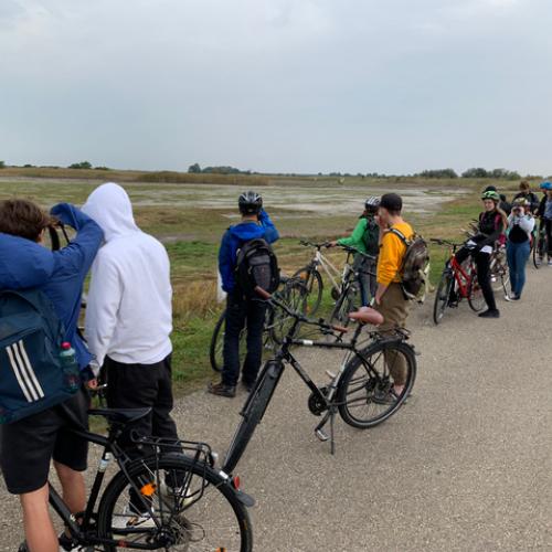 SuS mit Rädern unterwegs beim Neusiedlersee