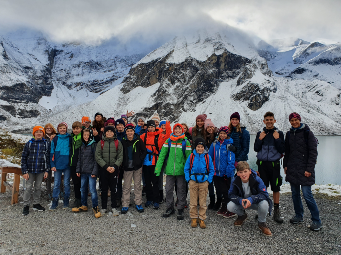 Schüler in Kaprun am Mooserboden 