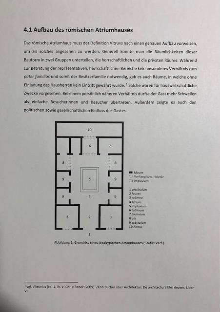 Auszug aus der VWA von Treichl Teresa_Aguntum_Atriumhaus_Skizze