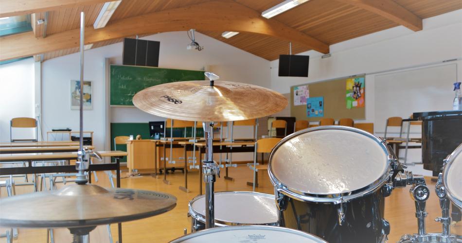 Musiksaal Schlagzeug