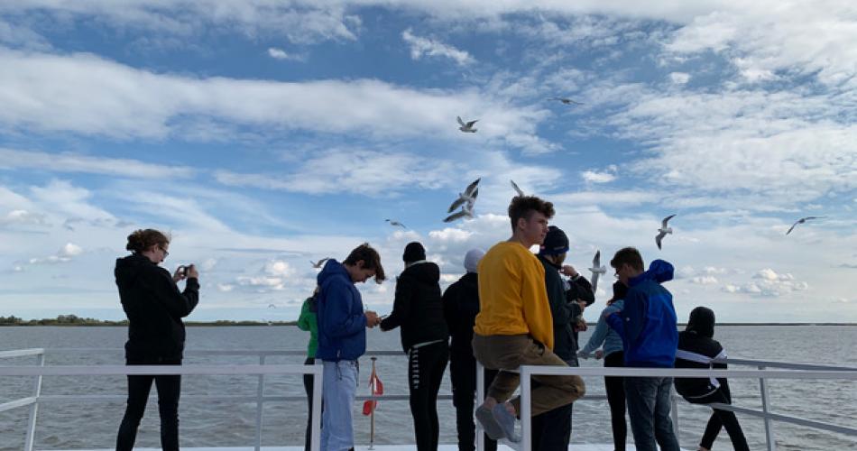 SuS auf einem Boot am Neusiedlsee