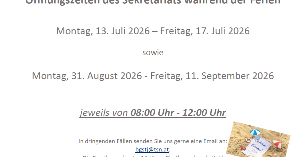 Öffnungszeiten